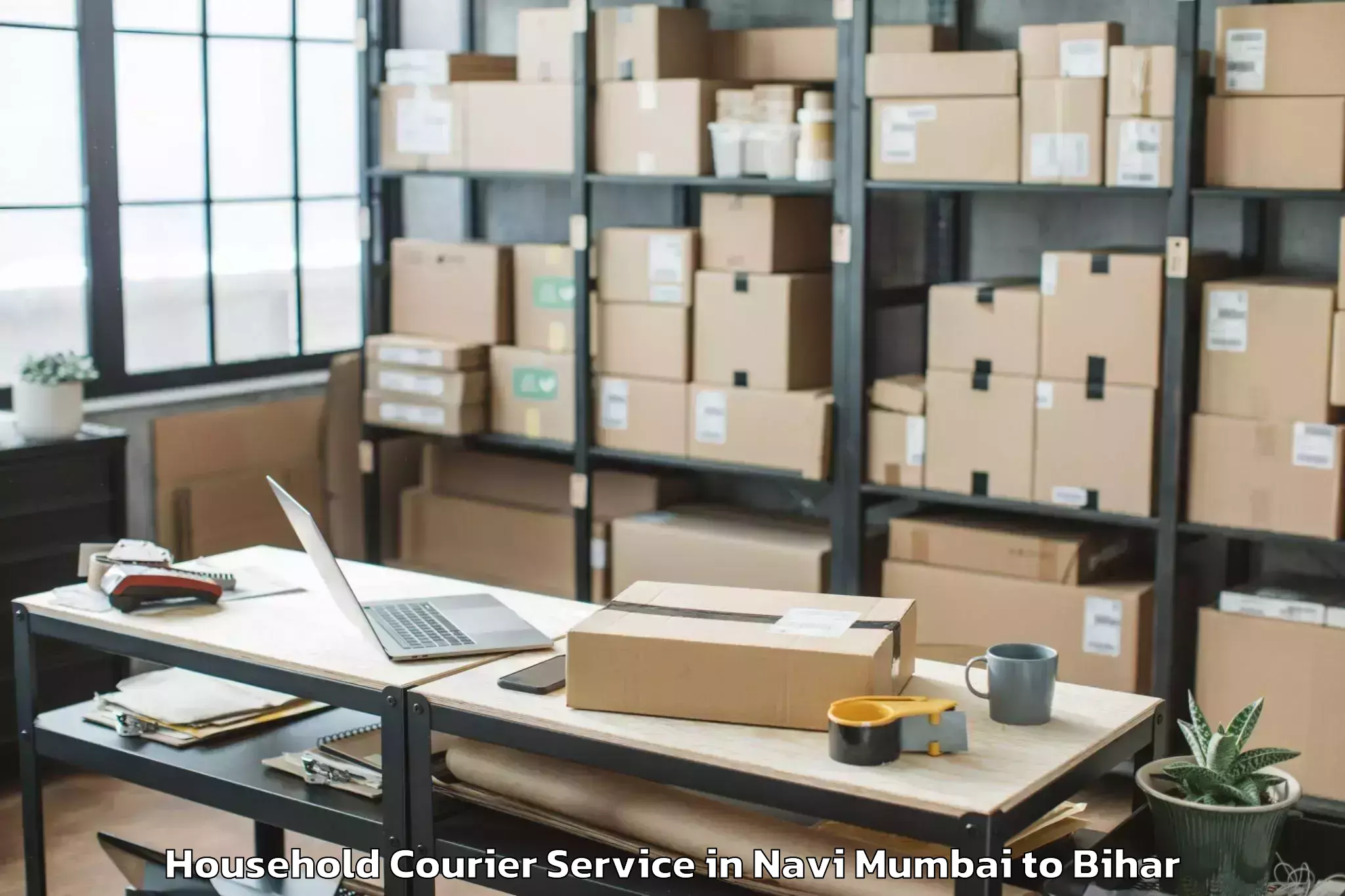 Leading Navi Mumbai to Siwan Household Courier Provider